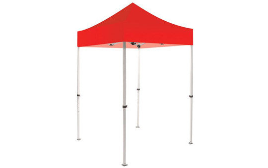 Red Blank 5 x 5 Foot Canopy Tent and Frame Combo