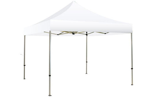 White Blank 10 x 10 Foot Canopy Tent and Frame Combo