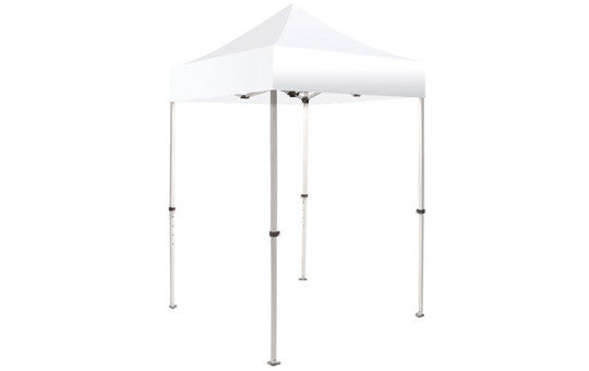 White Blank 5 x 5 Foot Canopy Tent and Frame Combo