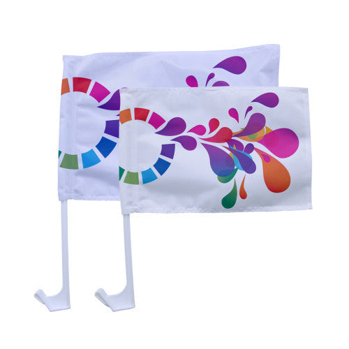 Car Flag Small Double Sided Graphics Only QTY: 10