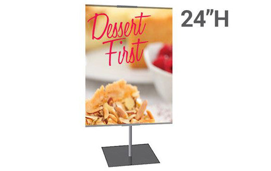 Classic Banner Stand Medium 24 inch by 24 inch Single Sided Graphic Package