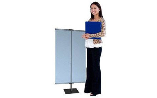Classic Banner Stand Small 24 inch to 42 inch with black square base