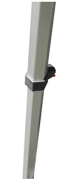 Close up of legs for 10' by 10' canopy pop up tents