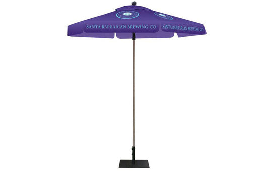 Hexagon full color custom umbrella and frame hardware combo package