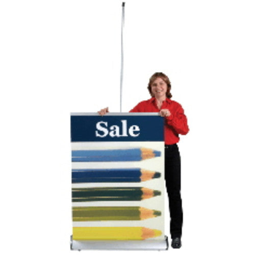Double Sided Deluxe Roll Up Kit 36” W by 63” H to 86” H Retractable Banner Stand