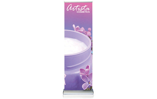 Double Step 24in Retractable Banner Stand Graphics Package