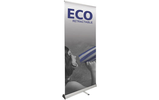 ECO 36" W by 79.375" H Single Sided Retractable Banner Stand