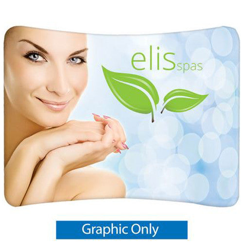 EZ Tube Display 10 Foot Curved Double sided Graphic Only