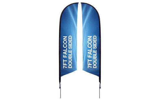 Falcon Flag 7 Foot Double Sided Flag and Stand Combo