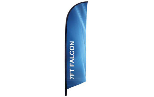 Falcon Flag 7 Foot Single Sided Flag Only no stand