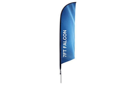 Falcon Flag 7 Foot Single Sided Flag and Stand Combo