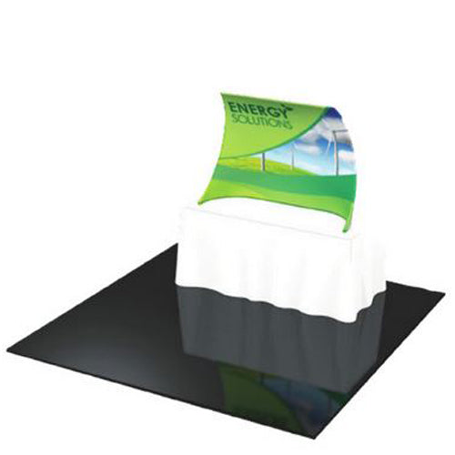 Formulate Curved Table Top Display 63” wide X 46.5” tall