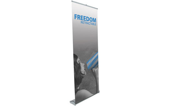 Freedom 31.25" W by 79.25" H Single Sided Retractable Banner Stand