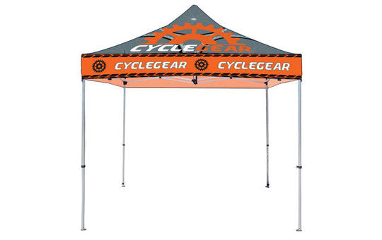 10 Foot Full Color Impression Custom Canopy Tents Steel Frame Top and Frame Combo