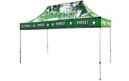 15 Foot Full Color Impression Custom Canopy Tents Aluminum Frame Top and Frame Combo