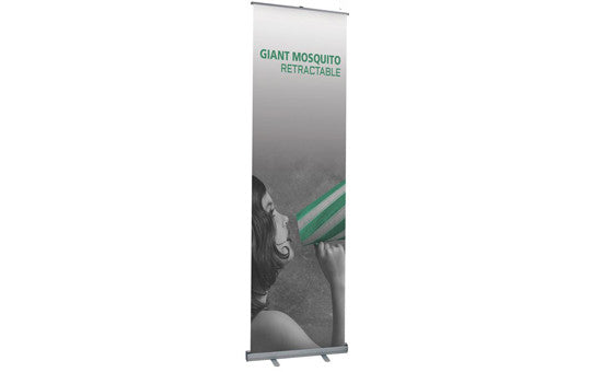 Giant Mosquito 122 inch tall retractable banner stand