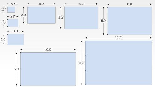 Landscape Pole Flags Layout Template
