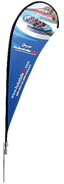 Teardrop Large Outdoor Banner Single Sided Graphic Package (graphic and stand)