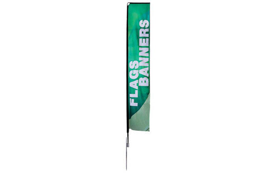 Mamba Large 16.8 Foot Single Sided Flag and Stand Combo