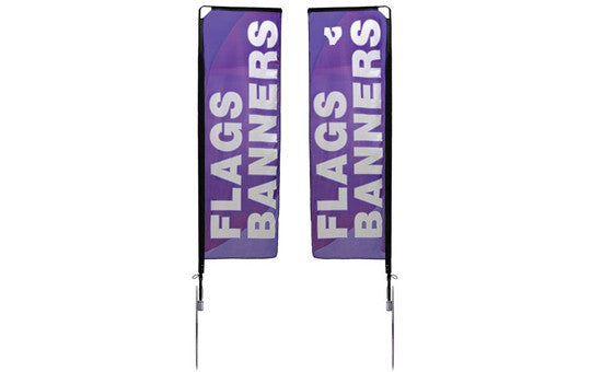Mamba Small 10.125 Foot Double Sided Flag and Stand Combo