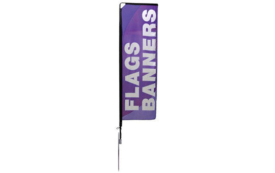 Mamba Small 10.125 Foot Single Sided Flag and Stand Combo