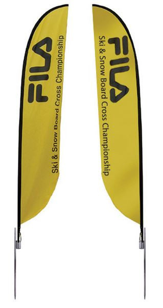 Feather Banner Medium Double Sided Graphic Package