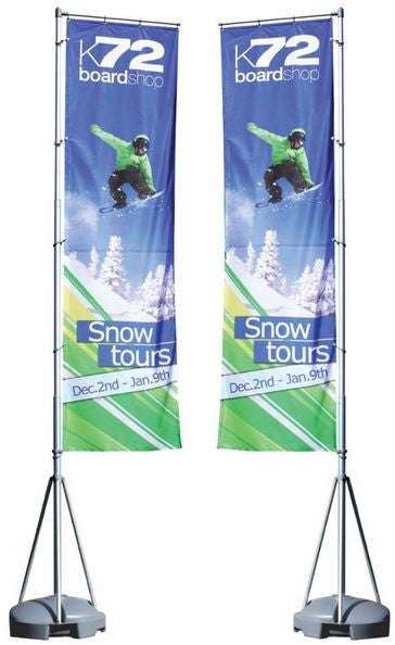 Mondo Double Sided 13 foot flag display