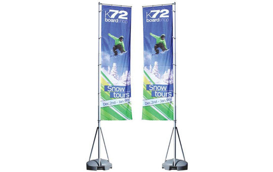Mondo Flag Display 13 Foot Double Sided Flag and Stand Combo