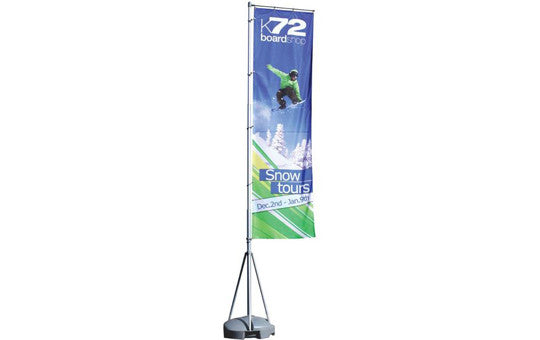Mondo Flag Display 13 Foot Single Sided Flag and Stand Combo
