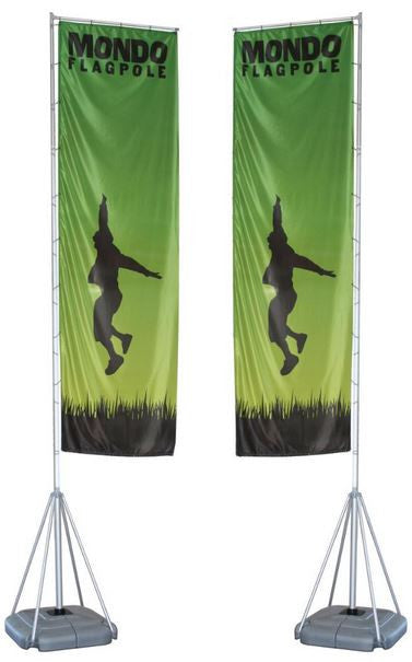 Mondo Flag Display 17 Foot Double Sided Flag and Stand Combo