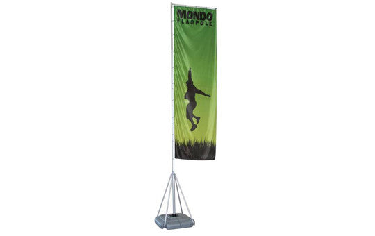 Mondo Flag Display 17 Foot Single Sided Flag and Stand Combo