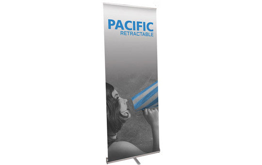 Pacific 31.5" W by 83.75" H Single Sided Retractable Banner Stand