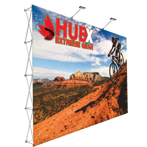 RPL Pop-Up Display 15' W x 10' H Straight Graphic and Frame Combo no End-Caps