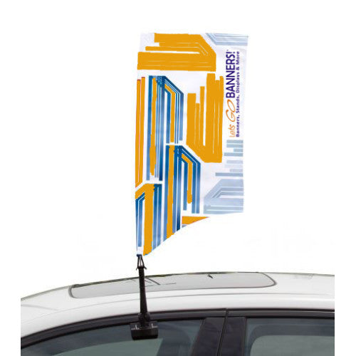 Car Bowflag® Rectangular Curve Single Sided Graphics Only QTY: 25