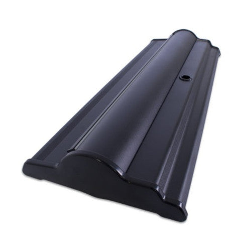 Silver Step 36 inch Wide Retractable Pull-Up Table Top Banner Stand Black Base