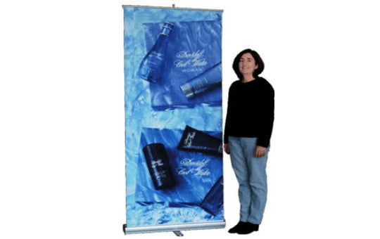 Slim Line Rolly Up Retractable Banner Stand 47 inches wide