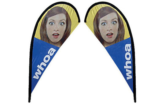 Teardrop Small Outdoor Banner Double Sided (graphic only- no stand)
