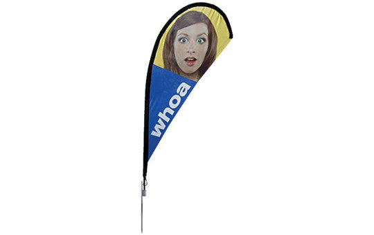 Teardrop Small Outdoor Banner Single Sided Graphic Package (graphic and stand)