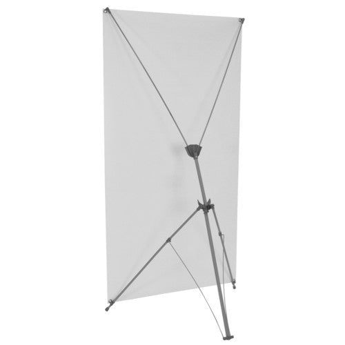 Spring Back 29.5” by 61.5” to 69” Banner Stand