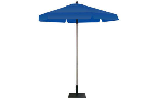Hexagon Shaped Umbrella Blank Blue Top and Frame picture of frame