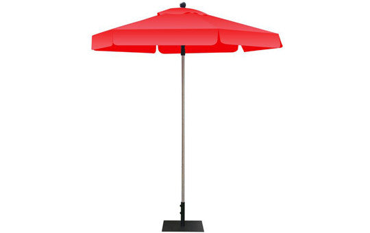Hexagon Shaped Umbrella Blank Red Top and Frame picture of frame