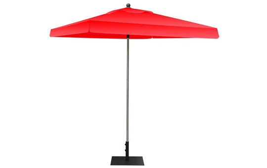 Square Shaped Indoor Outdoor Umbrella Display Blank Red Top and Frame