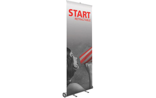 Start 31.25" W by 79.25" H Single Sided Retractable Banner Stand