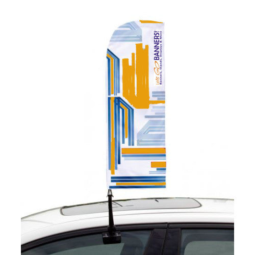Car Bowflag® Straight Double Sided Graphics Package QTY: 10