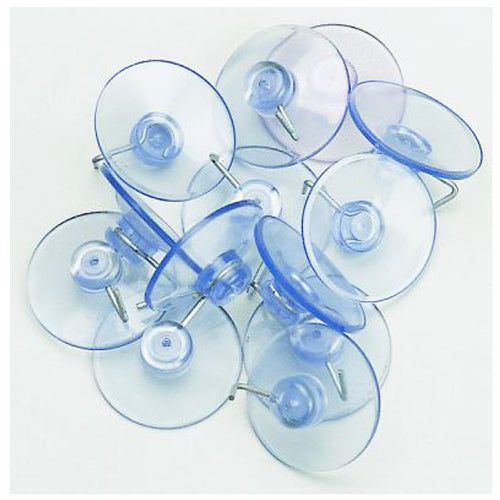 Suction cups for hanging signs and displays