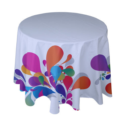 Standard Round Table Cover with Full Color Custom Imprint
