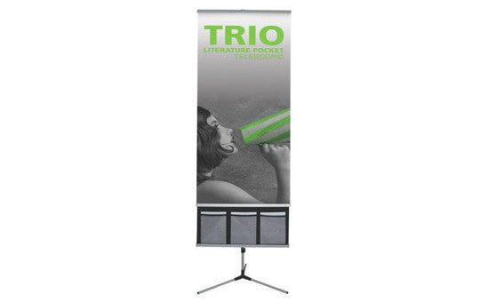 Tripod Banner Stand with optional literature rack
