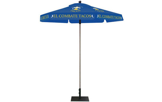 Hexagon Shaped Umbrella 2 Color Blue Top and Frame Combo