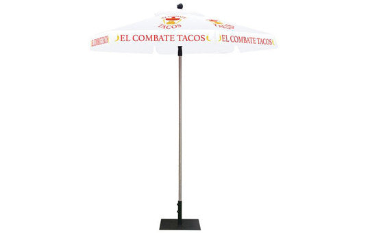 Hexagon Shaped Umbrella 2 Color White Top and Frame Combo