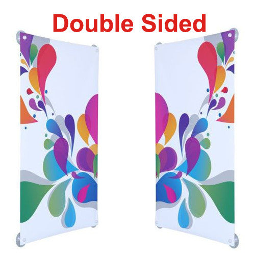 Window Hanging Kit Double Sided 1.3' W x 2.6' H Flush Mount Graphic and Hardware